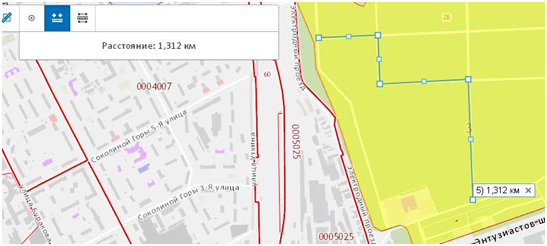 измерить росреестр карта Москвы